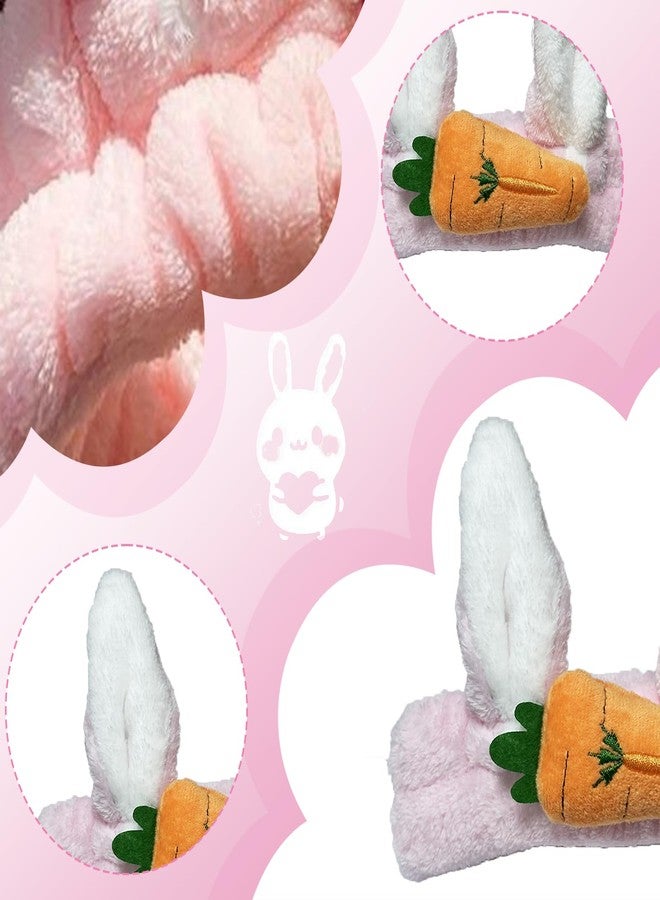 IVICOO Halloween Headbands for Women,Cute Halloween Headpiece Hair Accessories,Makeup Headband,Skincare Face Wash Headband,Spa Headbands For Girls Women,1 Pack Pink Bunny Ears - Image 3